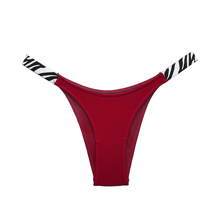 High Cut Bikini Panties With Printed Straps  Castello Clothing Line   