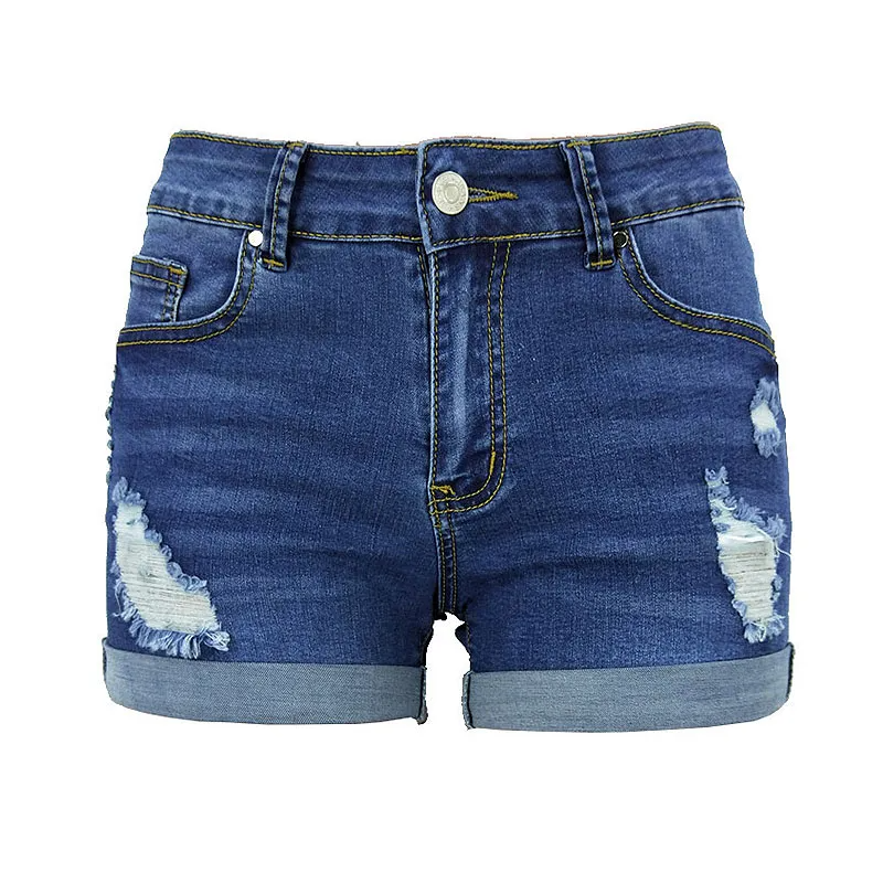 PulsePlay Mid-Rise Ripped Cuffed Jean Shorts  Castello Clothing Line   
