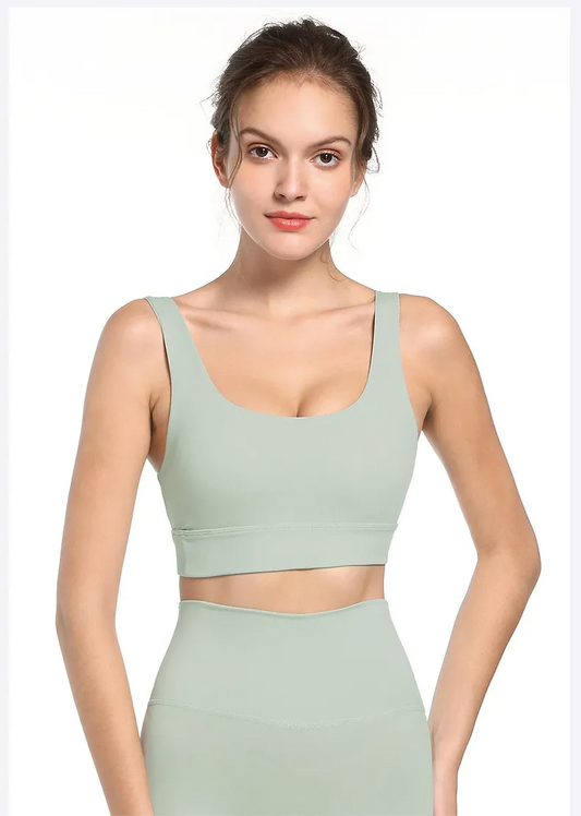 Vibe Scoop Neck Crop Top  Castello Clothing Line   
