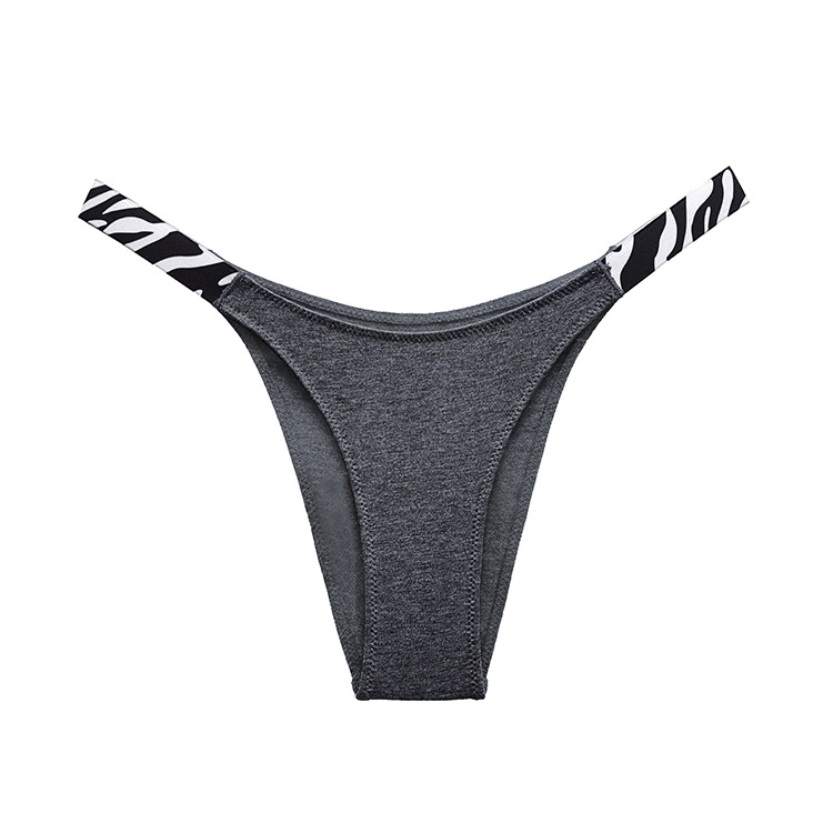 High Cut Bikini Panties With Printed Straps  Castello Clothing Line   