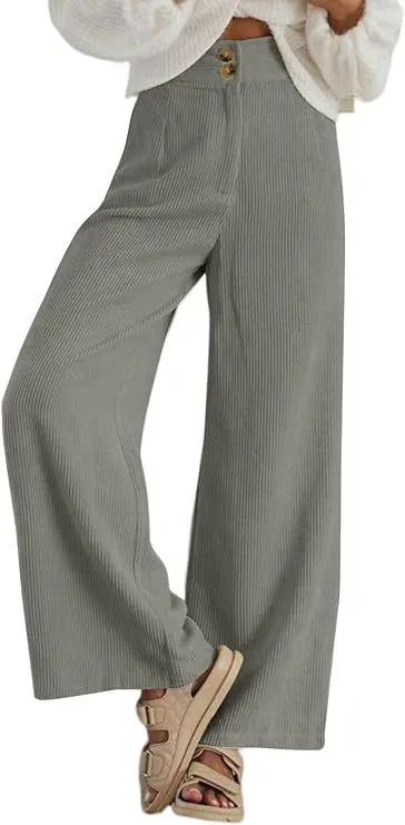 Enigma High-Rise Wide Leg Corduroy Pants women pants Castello Clothing Line