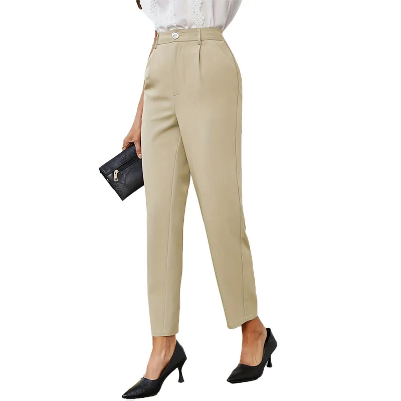 Splendor High-Rise Straight Leg Elastic Waist Pants Castello Clothing Line
