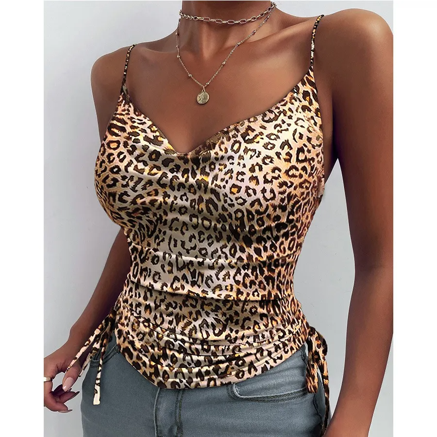 Flirtatious Ruched Cowl Neck Tank  Castello Clothing Line   
