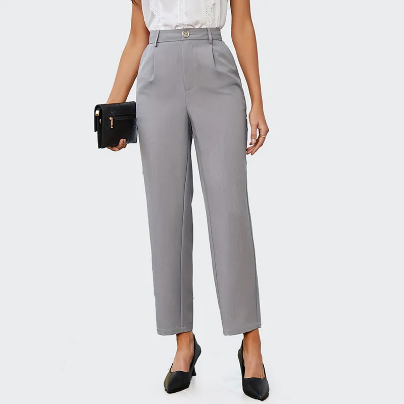 Splendor High-Rise Straight Leg Elastic Waist Pants Castello Clothing Line