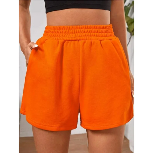 CloudLuxe High Waist Relaxed Fit Lounge Shorts  Castello Clothing Line   