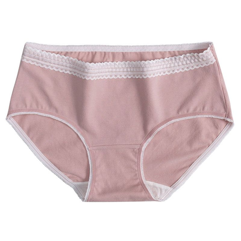 Lace Trim Cotton Briefs  Castello Clothing Line   