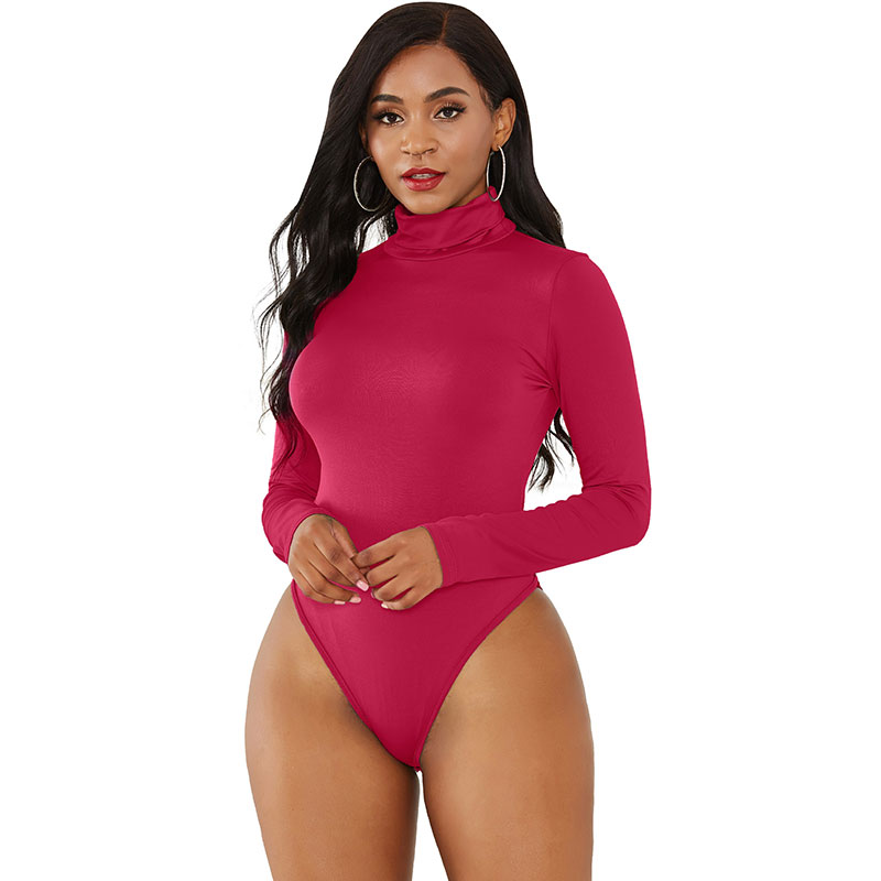 Chic Attitude Turtleneck Long Sleeve Bodysuit  Castello Clothing Line   