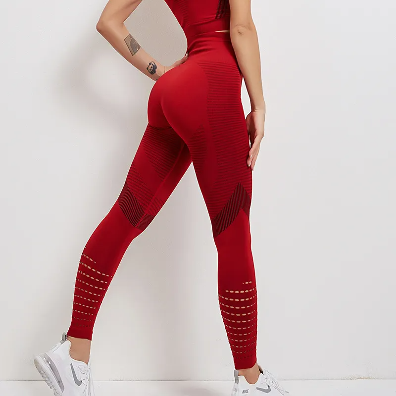 Temptress High-Waist Seamless Textured Cutout Leggings leggings Castello Clothing Line