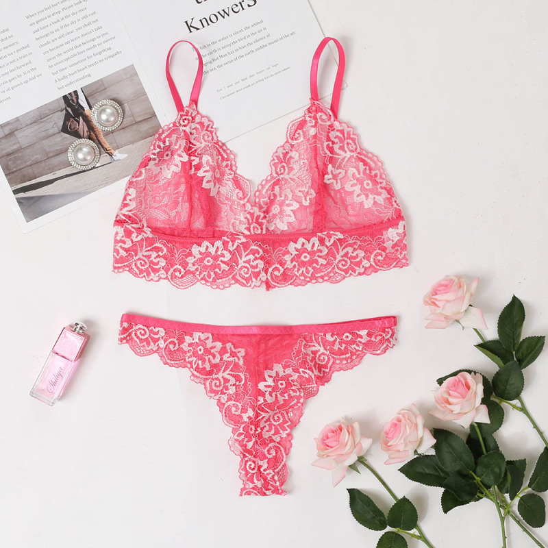 Floral Lace Lingerie Set  Castello Clothing Line   