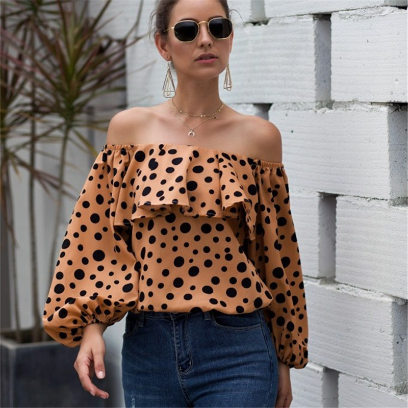Spotlight Flair Off-Shoulder Ruffle Top  Castello Clothing Line   