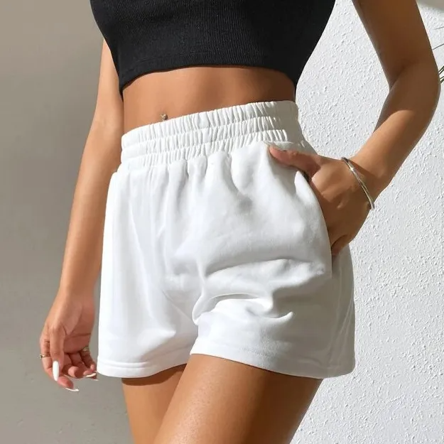 CloudLuxe High Waist Relaxed Fit Lounge Shorts  Castello Clothing Line   