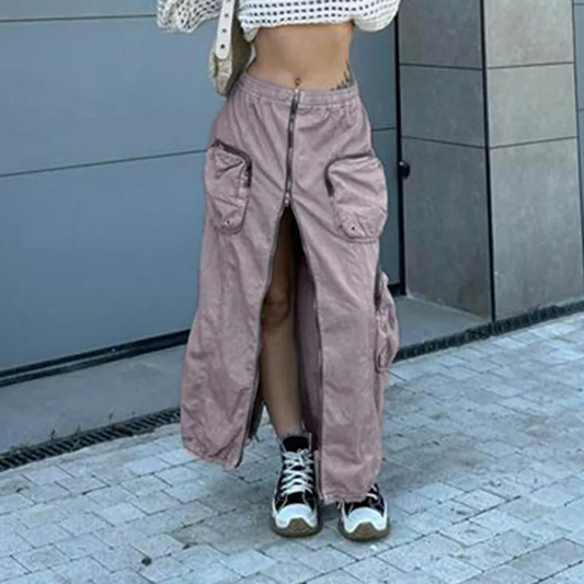 Cargo Maxi Skirt  Castello Clothing Line   