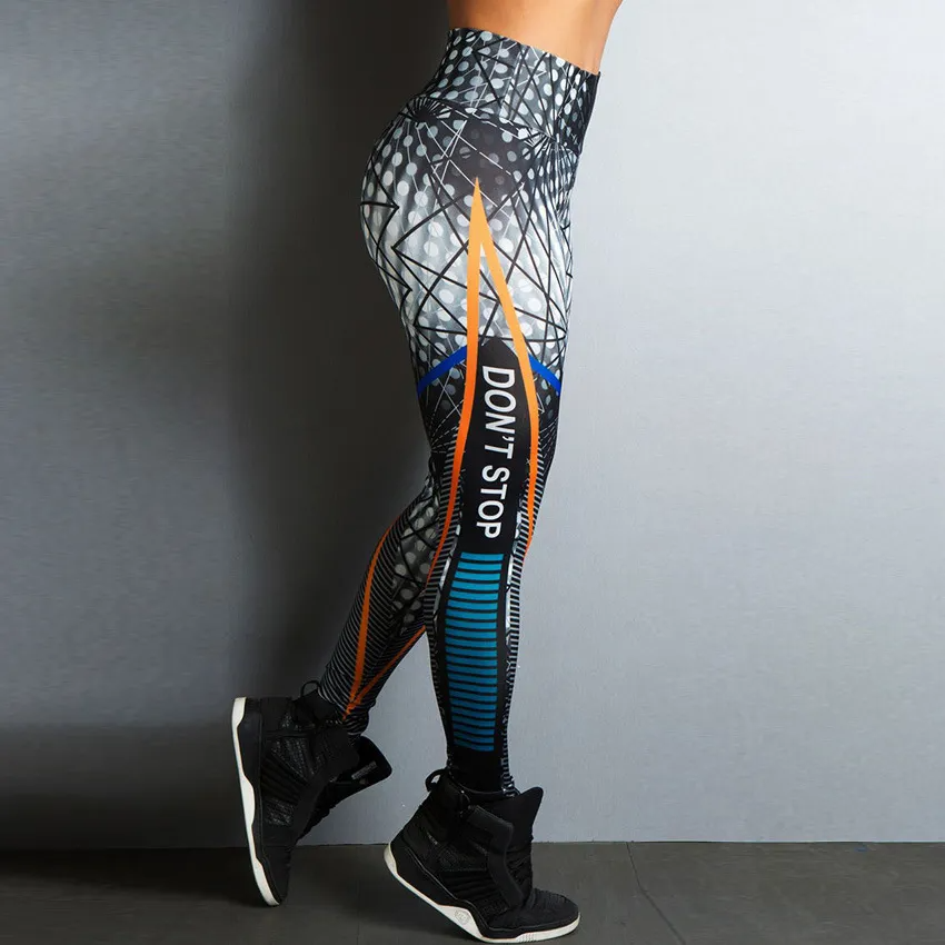 FitQuest High-Waist Graphic Compression Leggings leggings Castello Clothing Line