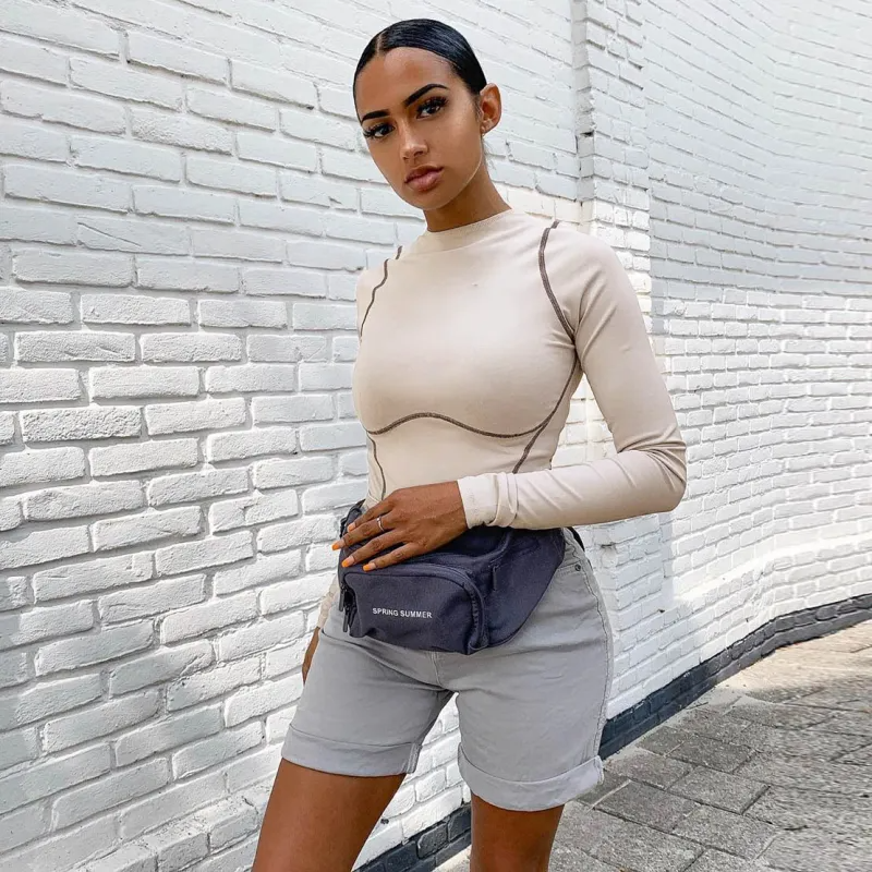 Shape Shift Long Sleeve Sculpting Bodysuit  Castello Clothing Line   