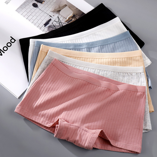 Comfy Ribbed Boyshorts - Breathable Cotton/Spandex Blend  Castello Clothing Line   