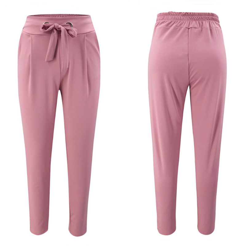 Alina High-Waist Tie-Front Tapered Pants Castello Clothing Line