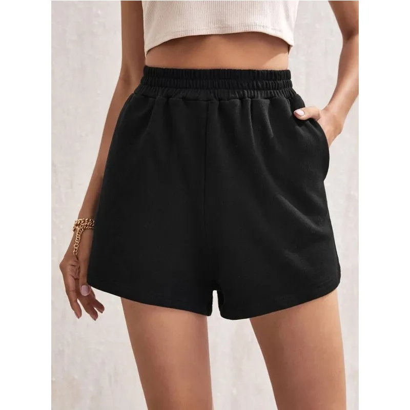 CloudLuxe High Waist Relaxed Fit Lounge Shorts  Castello Clothing Line   