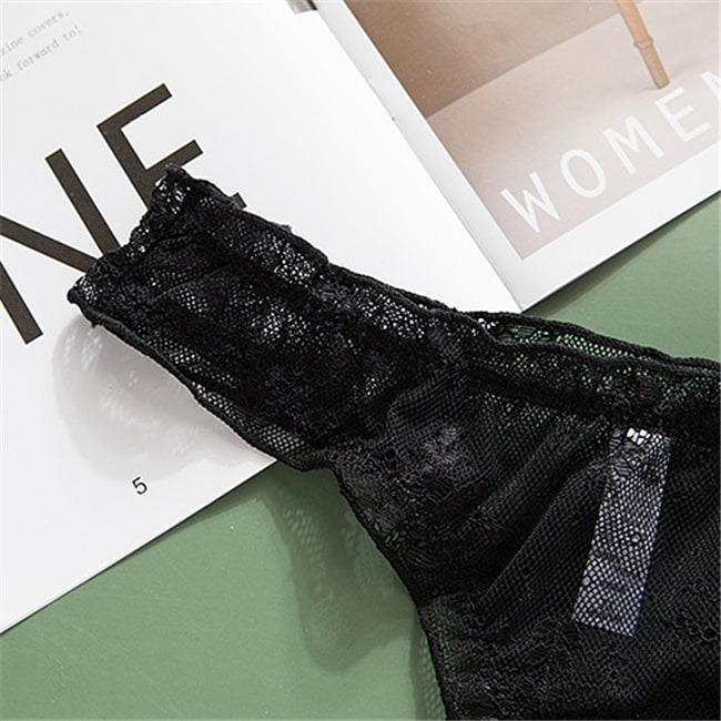 Bunny Tail Lace Bikini Panty  Castello Clothing Line   