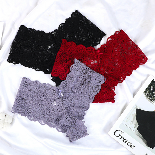 Floral Lace Cheeky Panty  Castello Clothing Line   