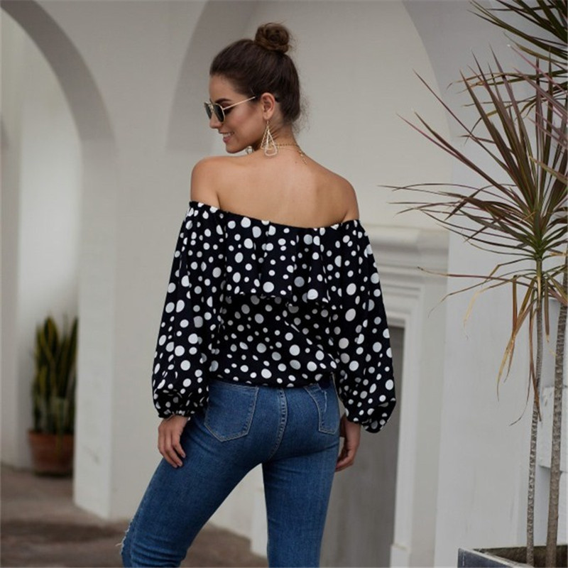 Spotlight Flair Off-Shoulder Ruffle Top  Castello Clothing Line   