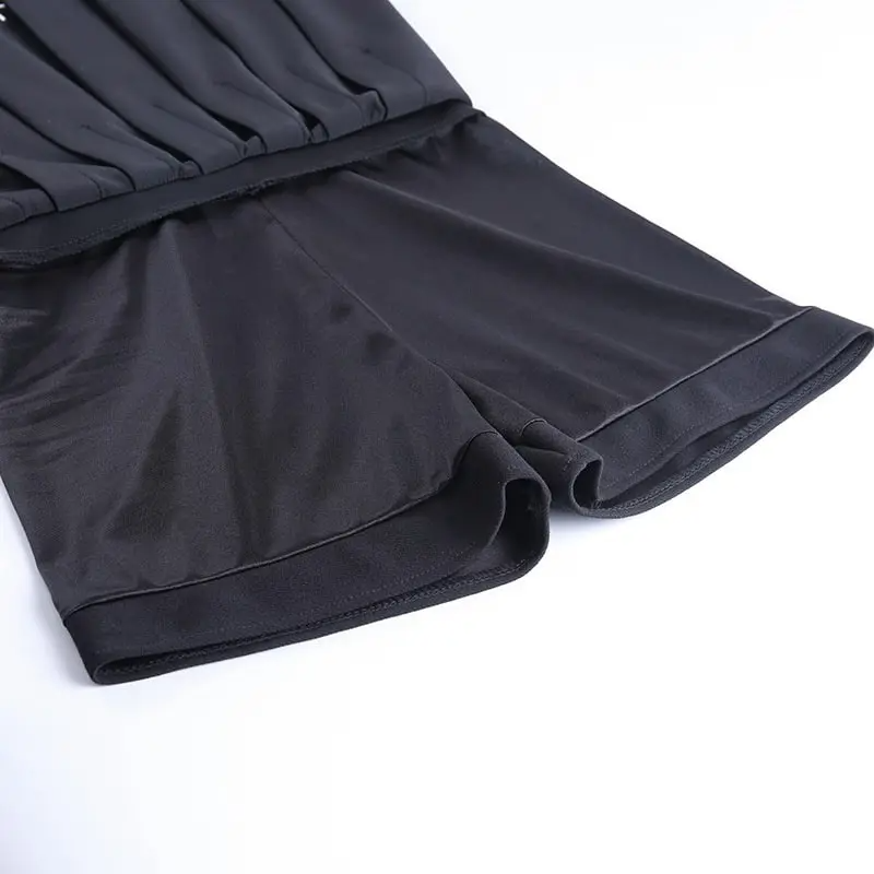Gothic Cross High Waist Flare Mini Skirt  Castello Clothing Line   