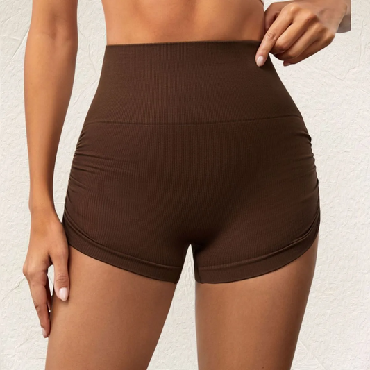 Illusions High-Rise Scrunch Butt Seamless Shorts workout shorts Castello Clothing Line