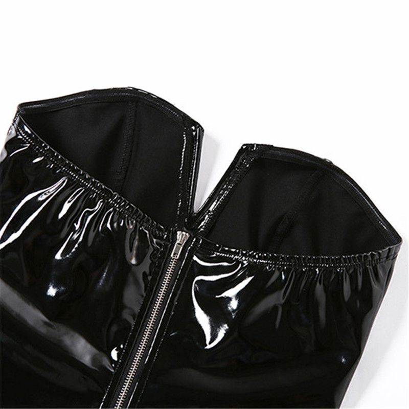 Seductive Shine Strapless Latex Bodysuit  Castello Clothing Line   