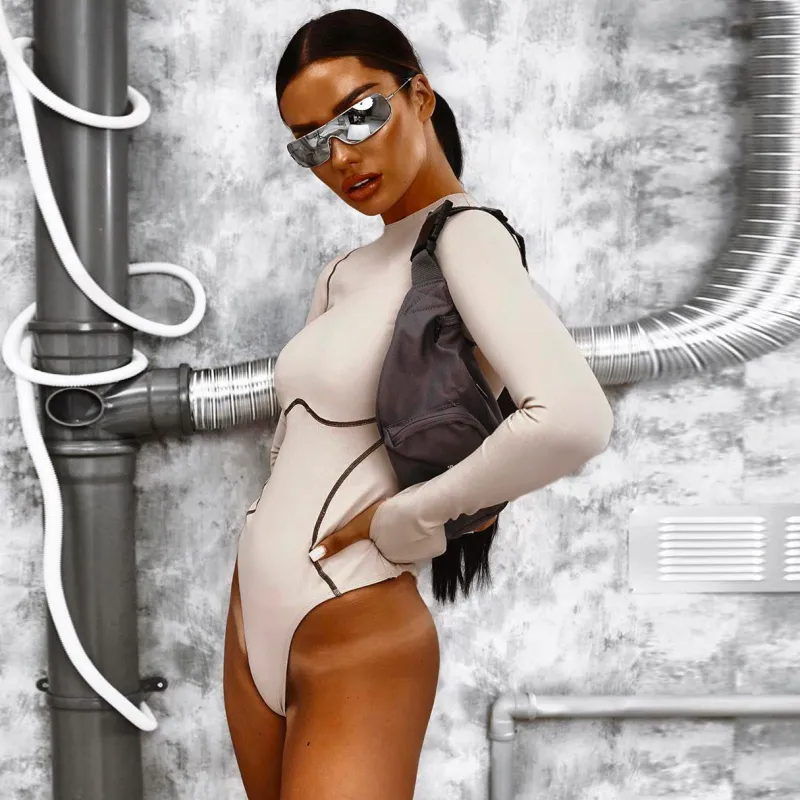 Shape Shift Long Sleeve Sculpting Bodysuit  Castello Clothing Line   