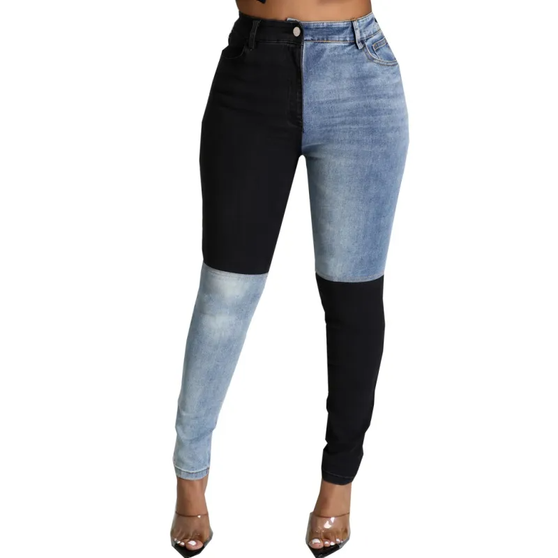 Color Block Skinny Jeans  Castello Clothing Line   