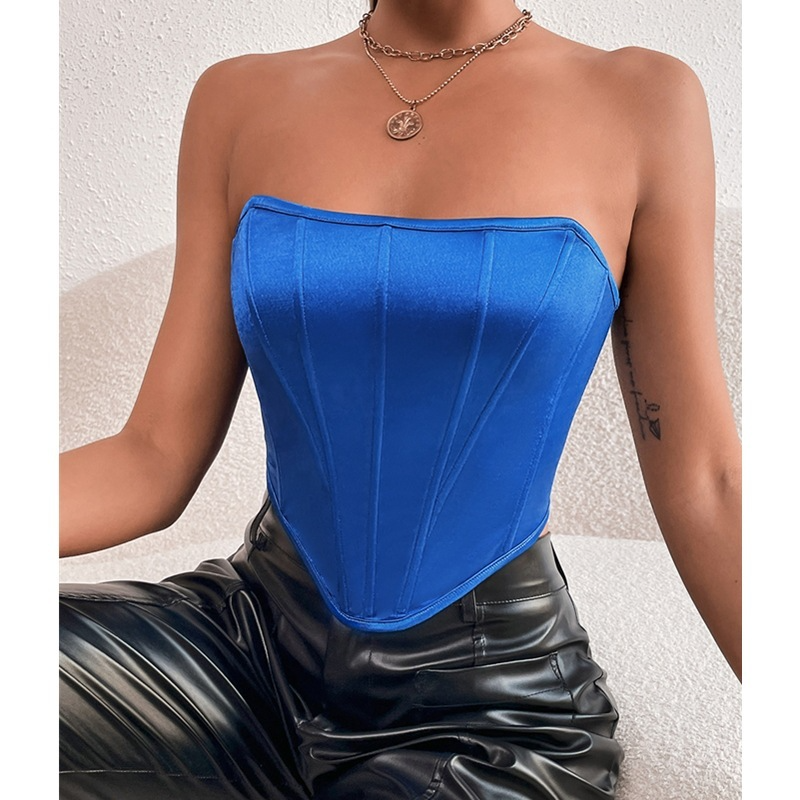 Sculpted Siren Strapless Corset Top  Castello Clothing Line   