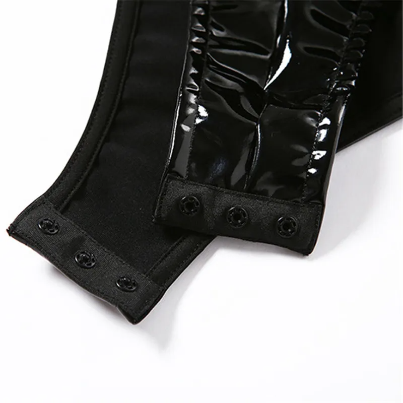 Seductive Shine Strapless Latex Bodysuit  Castello Clothing Line   
