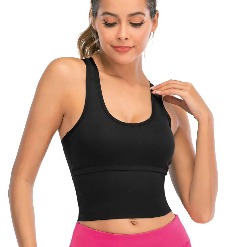 Ursi Longline Cross-Back Strappy Tank Top workout tops and t-shirts Castello Clothing Line