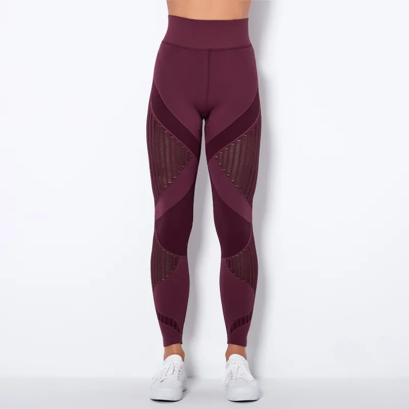 Unstoppable High-Rise Seamless Mesh Panel Leggings leggings Castello Clothing Line