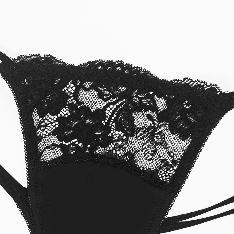 Double Strap Lace Thong Panty  Castello Clothing Line   