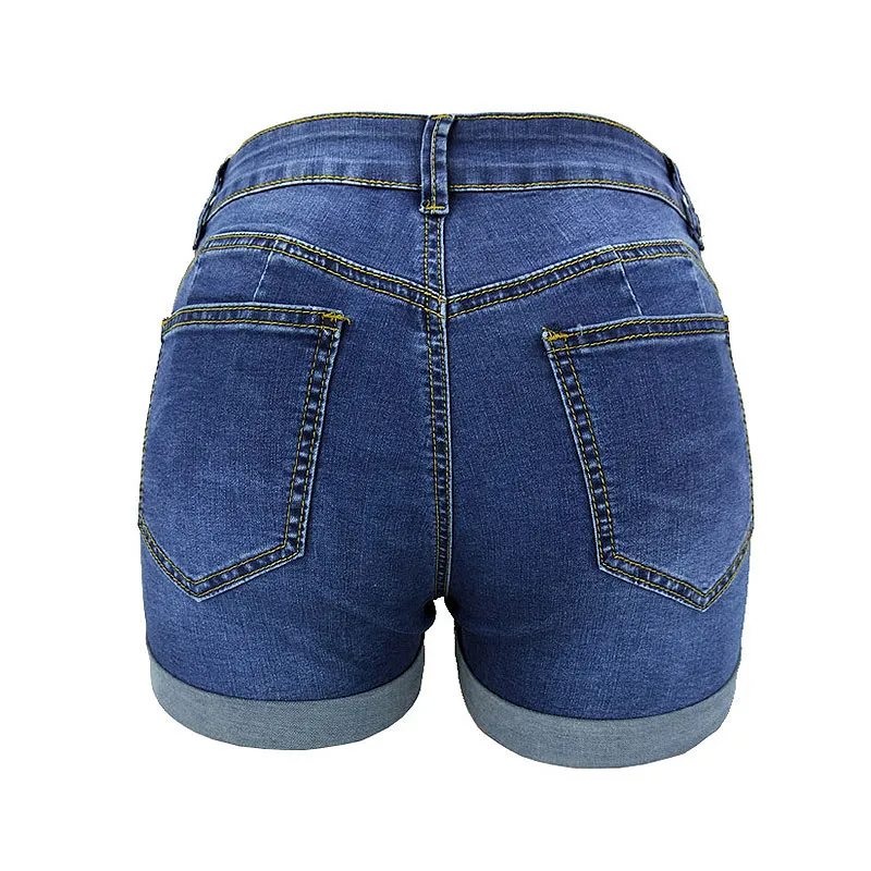 PulsePlay Mid-Rise Ripped Cuffed Jean Shorts  Castello Clothing Line   