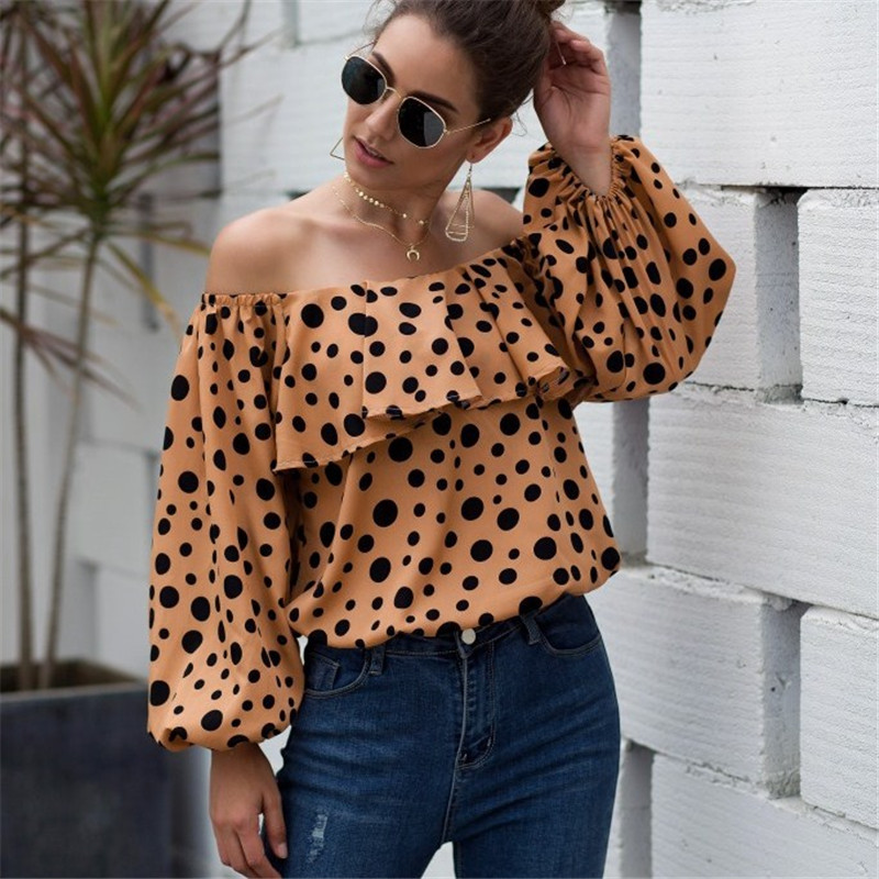 Spotlight Flair Off-Shoulder Ruffle Top  Castello Clothing Line   
