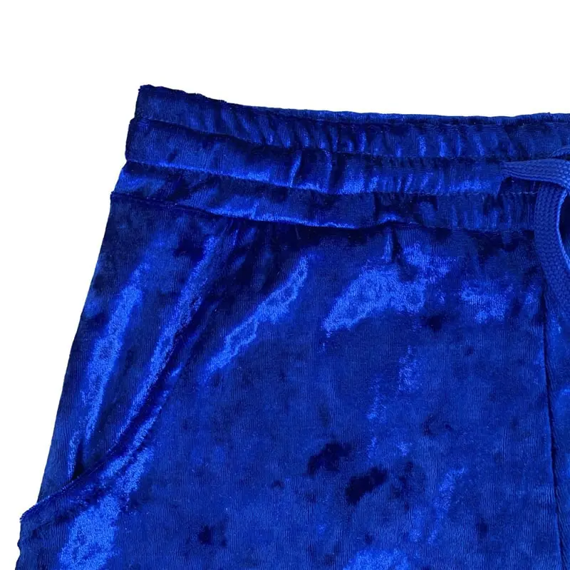 Crush Velvet Tube Top & Drawstring Shorts Set  Castello Clothing Line   