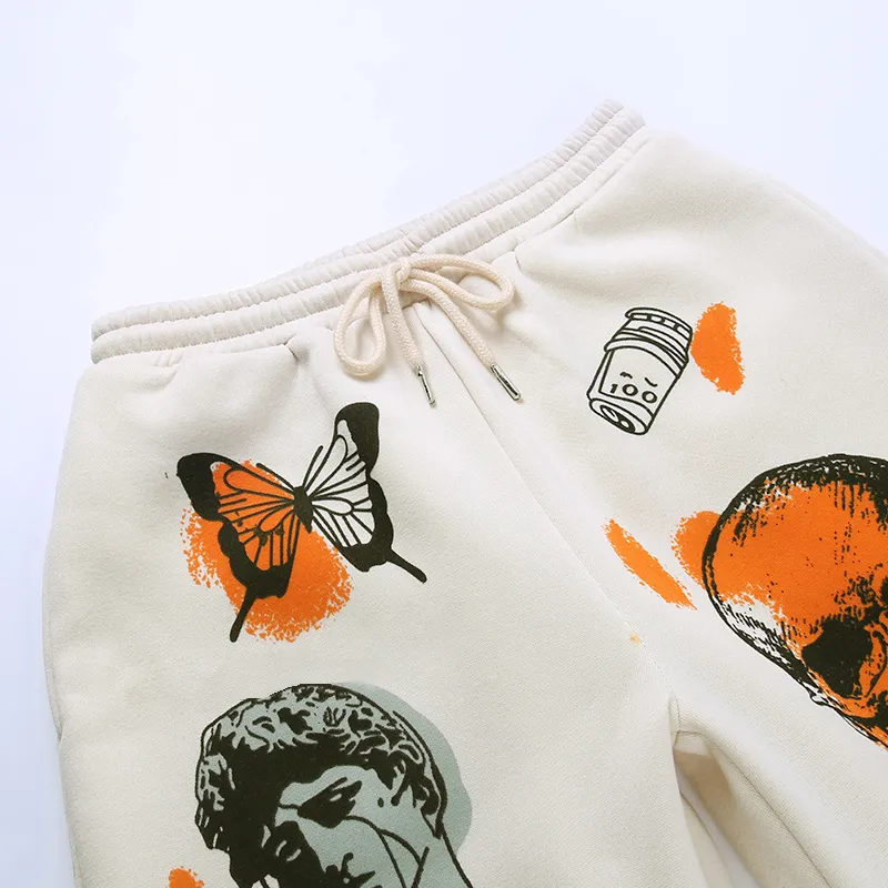 Streetwave High-Rise Drawstring Graphic Print Jogger Pants joggers Castello Clothing Line