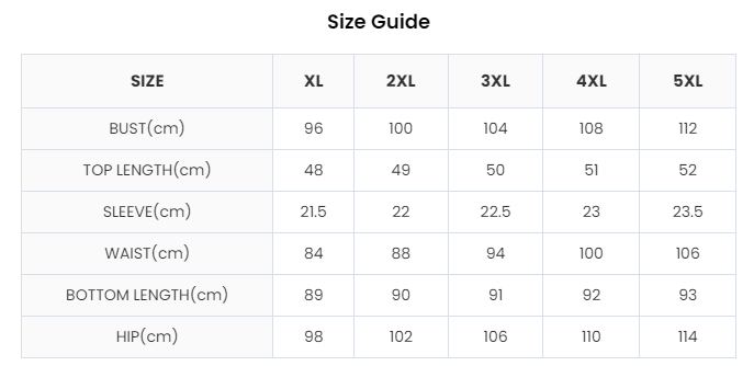 Plus Size Short Sleeve Top and Skirt Set - Side Slit Maxi Skirt - Polyester/Spandex  Castello Clothing Line   