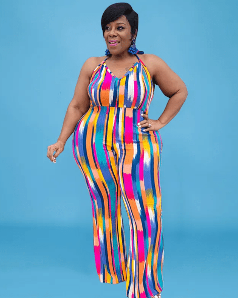 Callie Plus Size Printed Halter Open Back Wide Leg Jumpsuit women jumpsuits Castello Clothing Line