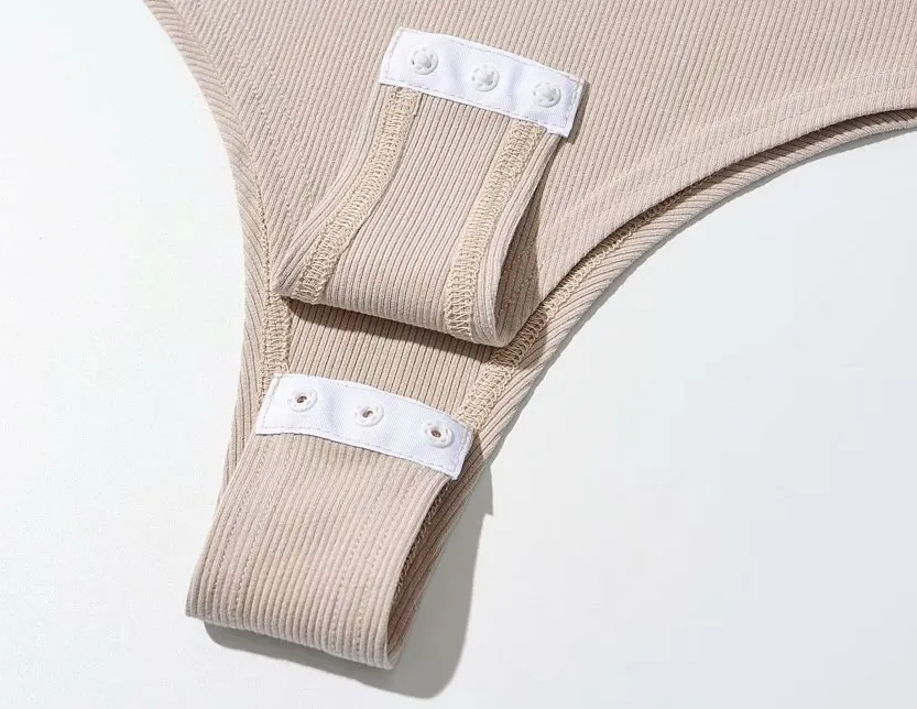 Bare Bliss Ribbed Bodysuit  Castello Clothing Line   