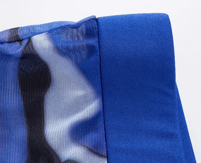 Sheer Crop Top & Skinny Pants Set - Short Sleeves, High Waist - Polyester/Spandex  Castello Clothing Line   