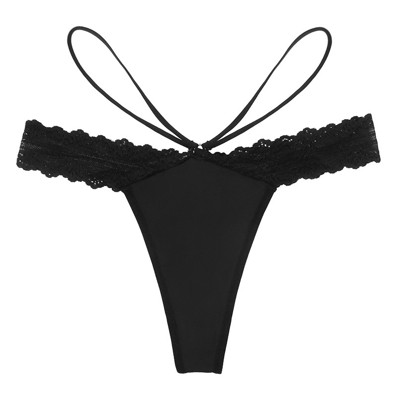 Seamless Lace Trim G String Panty  Castello Clothing Line   
