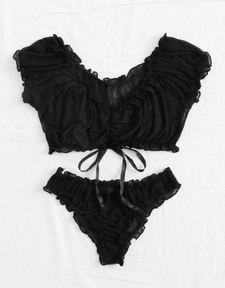 See Through Lingerie Set  Castello Clothing Line   