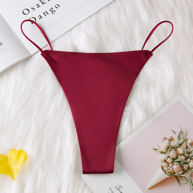 Seamless Silk Thong Panty  Castello Clothing Line   