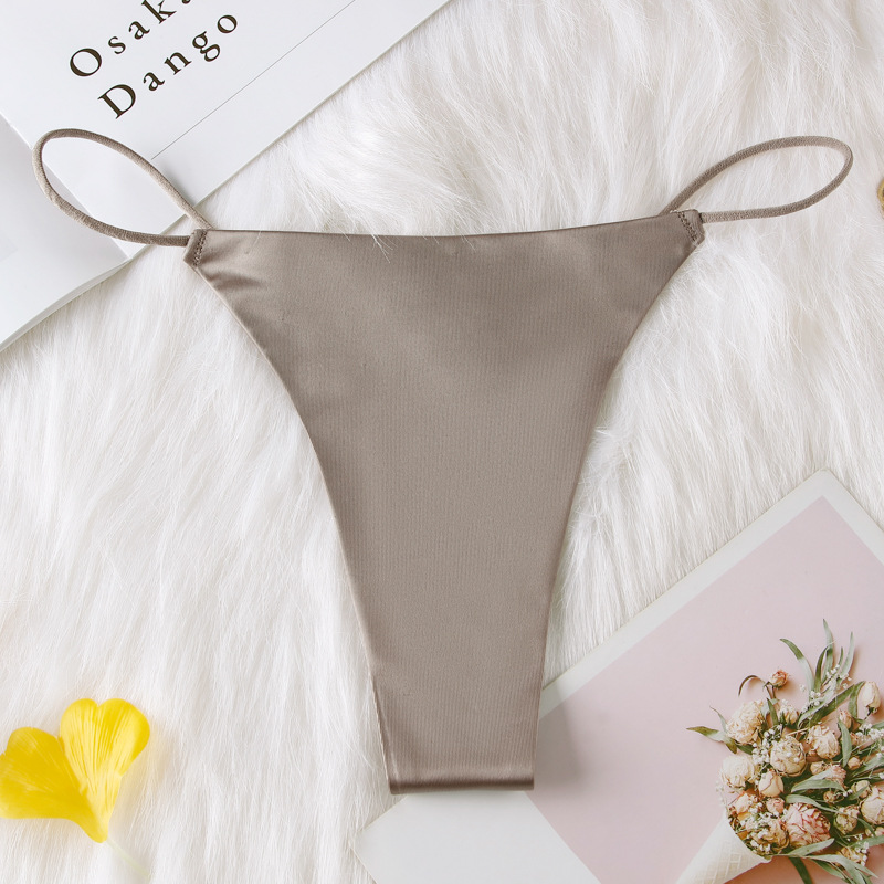 Seamless Silk Thong Panty  Castello Clothing Line   