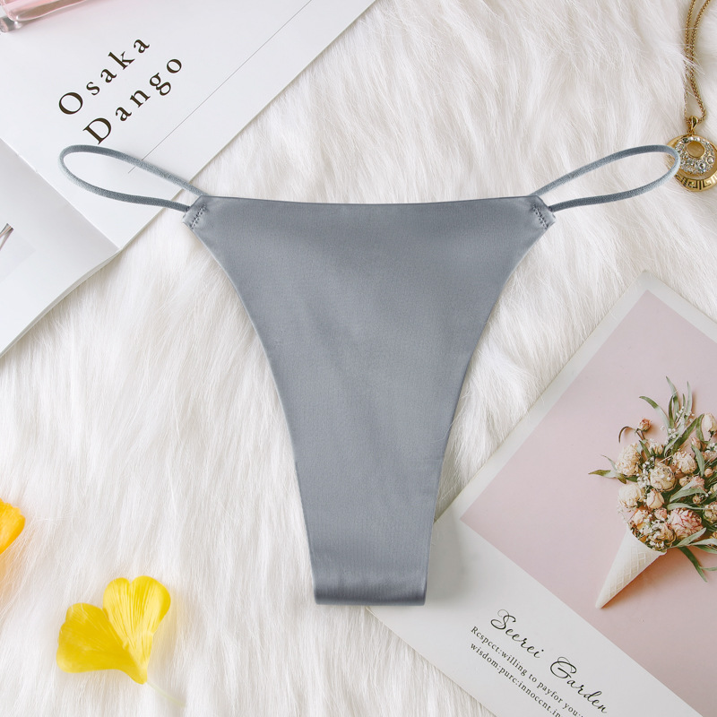 Seamless Silk Thong Panty  Castello Clothing Line   