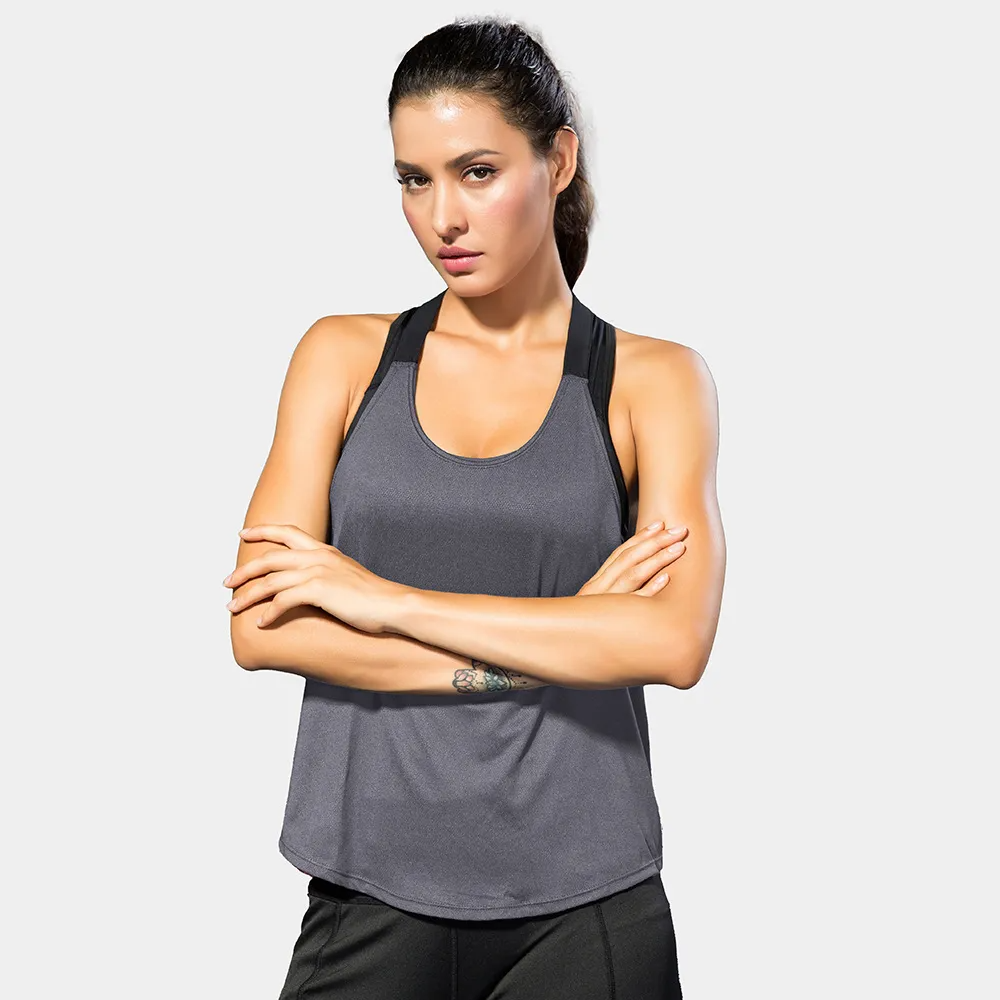 Xyla Sleeveless Racerback Graphic Tank Top workout tops and t-shirts Castello Clothing Line