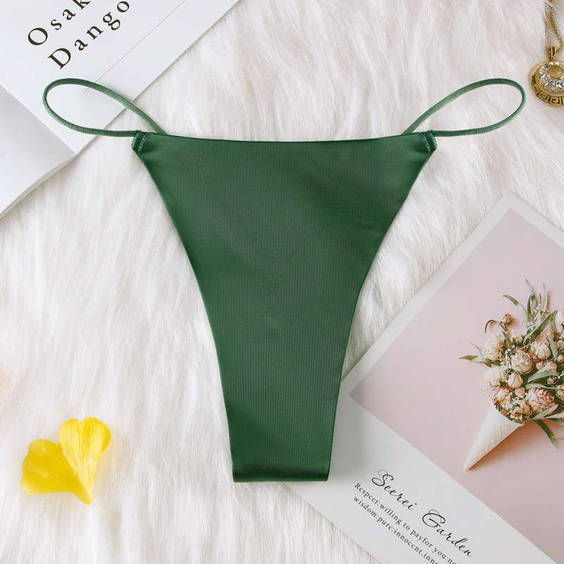 Seamless Silk Thong Panty  Castello Clothing Line   