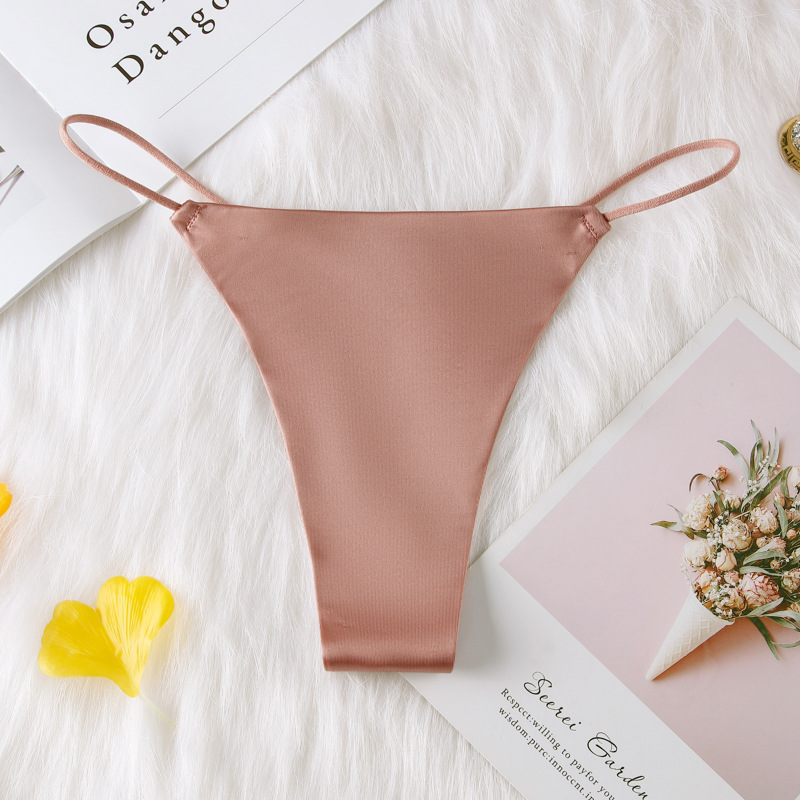 Seamless Silk Thong Panty  Castello Clothing Line   